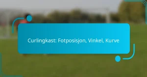 Curlingkast: Fotposisjon, Vinkel, Kurve